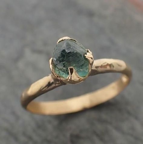 Custom Gemstone Rings, Wedding Rin, Twilight Wedding, Green Montana, Raw Gemstone Ring, Cute Engagement Rings, Yellow Gold Engagement Ring, Future Engagement Rings, Dream Engagement Rings