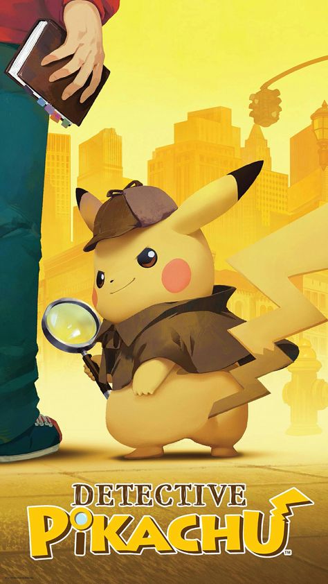 Let's see what this badass Pikachu has in store for us-  -p.s. I paid for this through the (admittedly weird) mynintendo rewards system. Detective Pikachu Wallpaper, Detective Pikachu, Pokemon Alola, Pikachu Wallpaper, Ash Pokemon, Ash Ketchum, Detective Agency, Adventure Game, Nintendo 3ds