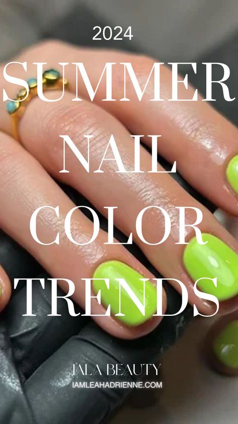 Bold and Vibrant Nail Colors for Summer Solid Nail Colors For Summer, Solid Nail Colors, Nail Colors For Summer, Summer Nail Color, Vibrant Nail Colors, Plaid Nail Designs, Summer Color Trends, Nail Color Trends, Acrylic Nail Set