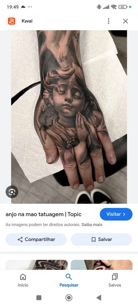 Hand Tattoo Men, Angel Hand Tattoo, Simple Hand Tattoos, Hand And Finger Tattoos, Hand Tattoo, Finger Tattoos, Tattoo On, Hand Tattoos, Sleeve Tattoos