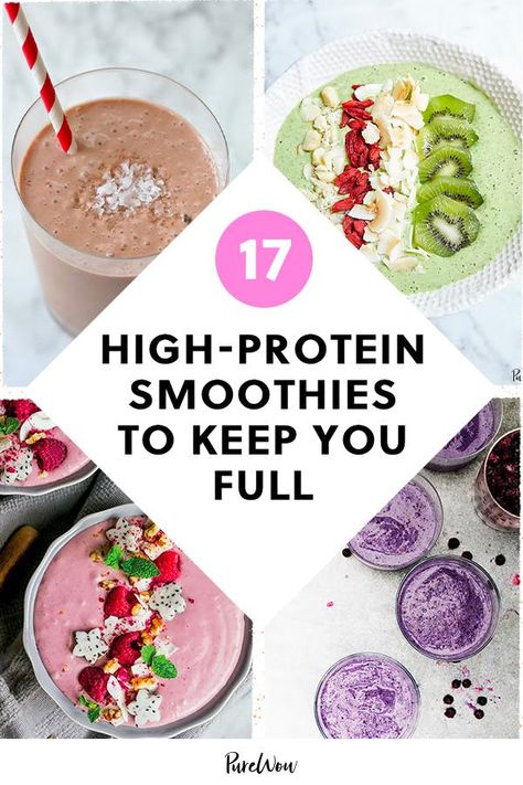 Healthy Protein Smoothies, High Protein Smoothie Recipes, Blender Smoothie, Smoothies Vegan, High Protein Smoothies, Protein Smoothies, Best Smoothie, Healthy Smoothie Recipes, Protein Smoothie Recipes