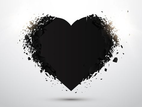 Black heart isolated with explosion effe... | Premium Vector #Freepik #vector #heart-shape #heart #black-heart #romantic Happy Wedding Anniversary Cards, Color Splash Effect, Baby Logo Design, Photo Frame Images, Paint Splash Background, Grey Wallpaper Iphone, Floral Hair Wreath, Wedding Album Templates, Vintage Scrapbook Paper