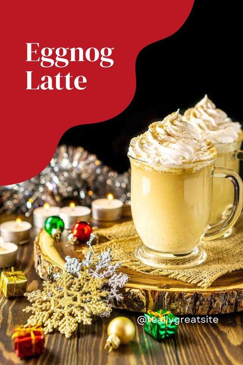 Make your own holiday coffee with this festive homemade eggnog latte! This Christmas latte comes together with just two ingredients, and you don’t need expensive equipment. In just minutes, you can enjoy a fancy latte right in your kitchen that tastes like it came from the coffee shop. Every delicious sip is ultra creamy and indulgent for the perfect holiday breakfast treat. Bourbon Eggnog, Chocolate Eggnog, Eggnog Latte, Christmas Eggnog, Bourbon Cocktail Recipe, Cocktail Recipes Whiskey, Homemade Eggnog, Spiced Chocolate, Eggnog Recipe