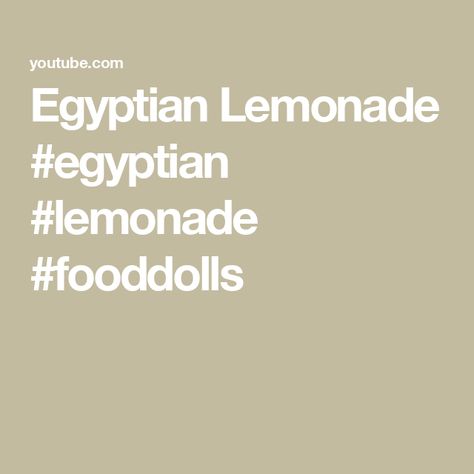 Egyptian Lemonade #egyptian #lemonade #fooddolls Egyptian Lemonade, Non Alcoholic Drinks, Non Alcoholic, Lemonade, Alcoholic Drinks, The Creator, Drinks