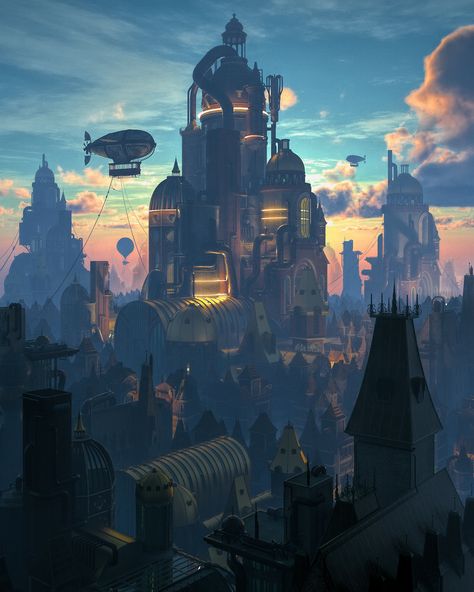 Behance :: 为您呈现 Steampunk Artwork, Steampunk Tendencies, Dystopian Future, Everyday Art, Scenic Art, Maxon Cinema 4d, 3d Artist, Dieselpunk, Sci Fi Fantasy