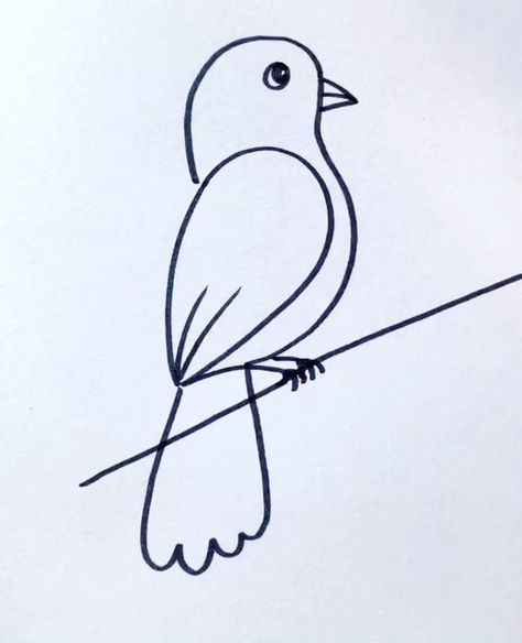 Creative Drawing for kids on Instagram: "Easy and Simple Bird Drawing Ideas #reels #draw #drawing #art" Drawing Ideas Easy Birds, Bird Simple Drawing, Bird Easy Drawing, Drawing Birds Easy, Bird Drawing Ideas, Easy Bird Drawing, Simple Bird Drawing, Birds For Kids, Easy Bird