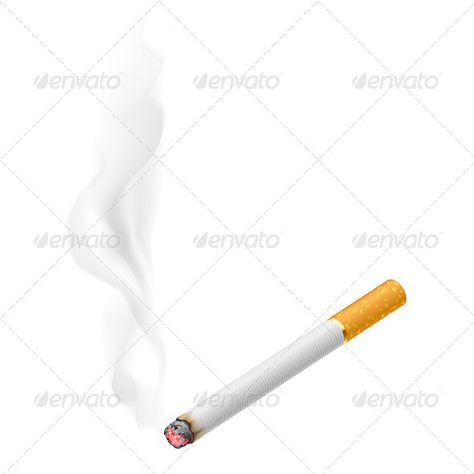 Realistic Burning Cigarette Ciggerate Illustration, Burning Ciggerate, Ciggerate Draw, Ciggerate Drawing, Ash Background, Bright Burn, Hot Illustration, Drawing Fire, Health Infographic