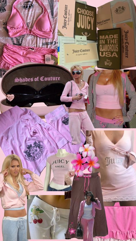 90s Juicy Couture, Juicy Couture Skirt Set, Juicy Couture Collection, Juicy Couture Wallpaper, Juicy Couture Outfits, 200s Y2k, Juicy Couture 2000s, Paris Hilton Juicy Couture, Juicy Cotoure