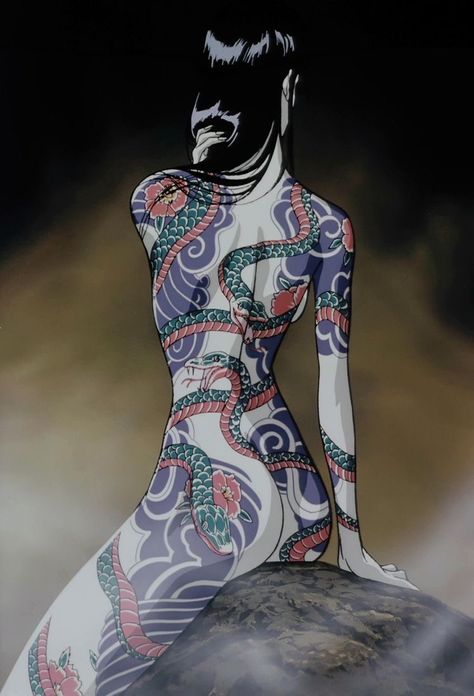 Yakuza Girl, Ninja Scroll, Nagisa Shiota, Anime Ninja, Poses References, Japan Art, Japanese Tattoo, Body Tattoos, A Drawing