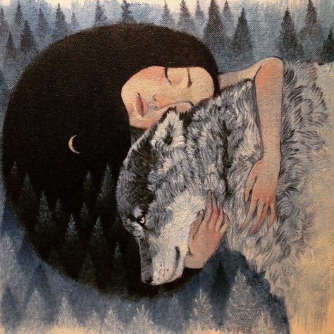 It is worse to stay where one does not belong at all than to wander about lost for a while and looking for the psychic and soulful kinship one requires. ― Clarissa Pinkola Estés Women Who Run With the Wolves: Myths and Stories of the Wild Woman Archetype... See More Lucy Campbell, Wolves And Women, Arte Inspo, 문신 디자인, Art Et Illustration, Wild Woman, A Wolf, Wolf Art, Arte Fantasy