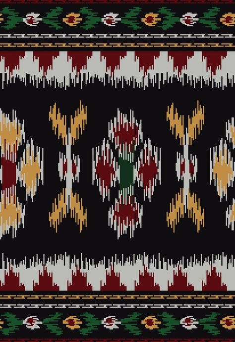 Ikat Art, Beautiful Flower Drawings, Print Design Art, Paisley Art, Textile Prints Design, Baroque Design, Pure Design, Ikat Design, Flower Art Images