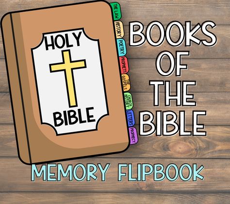 📖✨ **Printable Bible Books Activity for Kids - Instant Download** 🌟✂️ Help young learners discover the books of the Bible with our engaging and colorful 10-page printable activity! Designed specifically for kids, this set includes everything you need to create a fun and educational mini-book that lists all 66 books of the Bible by category. 🌟 **Product Highlights - 📚 **10 Pages of Fun This set includes a front Bible cover, a back Bible cover, and 8 pages that list the Bible book names by cat Books Of The Bible Crafts For Kids, Learning The Books Of The Bible For Kids, Bible Categories, Books Of The Bible Printable, Kids Church Activities, Bible Books, Bible Activities For Kids, Bible Printables, Bible Book