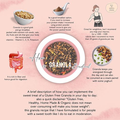 Here are some benefits to know about the granola as you intake... . . . . . #HLZbyDeeptiPalija #HeartLifeZone #HealthLifeZone #GRANOLA #homemade #organic #receipeoftheday #recipes #Health #fitness #healthylifestyle #wellness #healthy #motivation #workout #gym #love #lifestyle #fit #fitnessmotivation #training #nutrition #exercise #bodybuilding #healthyfood #weightloss #instagood #life #fitfam #healthyliving Granola Benefits, Granola Homemade, Healthy Motivation, Love Lifestyle, Motivation Workout, Breakfast Options, Calorie Diet, Best Breakfast, Workout Gym