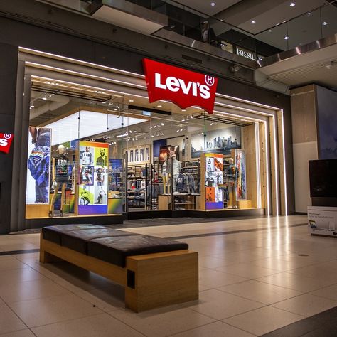 Levi’s Expands Canadian Operations as it Unveils Canadian Flagship Store [Photos] Levis Store, Eaton Centre, Marquee Sign, Store Photos, Tailor Shop, Downtown Toronto, Store Interior, Retail Space, Flagship Store