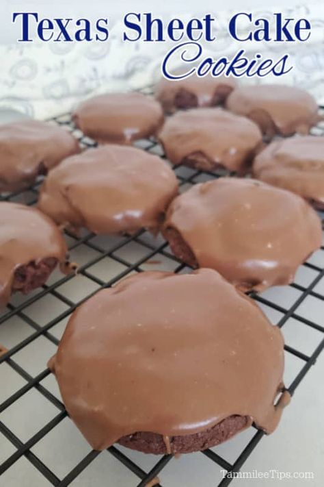 Sheet Cake Cookies, Cookies Recipe Video, Cake Cookies Recipe, 40 Cake, Texas Sheet Cake Cookies, Strawberry Cake Mix Cookies, Truffle Recipes, Chocolate Cake Mix Cookies, Cookie Recipe Video