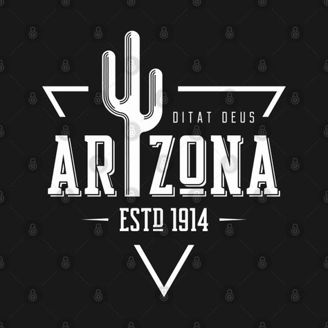 Check out this awesome 'Arizona+Ditat+Deus+ESTD+1914+State+Souvenir+Gift' design on @TeePublic! State T Shirt Designs, Souvenir Tshirt Design, Arizona Graphic, Arizona Shirt Ideas, Souvenir Shirt, Usa Tee, Gift Design, Illustration Ideas, Arizona Usa