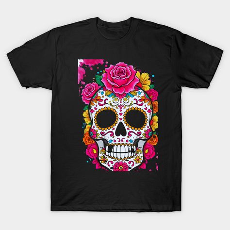 Vous êtes un fan du Jour des Morts ? Alors ce motif floral Dia De Los Muertos avec crâne en sucre, crâne Day Of The Dead est parfait pour vous. Vêtements tête de mort en sucre pour hommes, femmes, enfants, costume d'Halloween mexicain "Day of the Dead". -- Choose from our vast selection of Crewneck and V-Neck T-Shirts to match with your favorite design to make the perfect graphic T-Shirt. Pick your favorite: Classic, Boxy, Tri-Blend, V-Neck, or Premium. Customize your color! For men and women. Day Of The Dead Skull, Pink Sugar, Looks Style, Day Of The Dead, The Dead, Sugar Skull, V Neck T Shirt, Graphic T Shirt, Graphic Tshirt