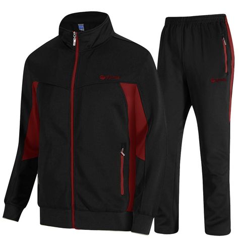 PRICES MAY VARY. 100% Polyester Drawstring closure Hand Wash Only Materials: 100% Polyester.Lightweight,Warm,Comfortable,fits for all seasons Gopune mens tracksuit made of hight quality material,it will keep you warm and comfortable when you workout or running Casual sweatsuit.Stylish and Comfortable! It's great for jogging, running,gym,hiking,lounging,traveling,sports and other activities Soft jacket with embroidered logo and drawstring.Full zipper track suit and easy pull on pants Athletic swe Mens Tracksuit Set, Outfit Beige, Aesthetic Hoodies, Track Suits, Army Pants, Fashion 80s, 80s Mens, Soft Jacket, Track Suit Men