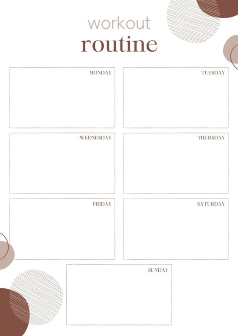 Planning Sport, Workout Plan Template, Gym Planner, Weekly Fitness Planner, Fitness Planner Free, Planner Workout, Workout Template, Free Planner Templates, Printable Workout