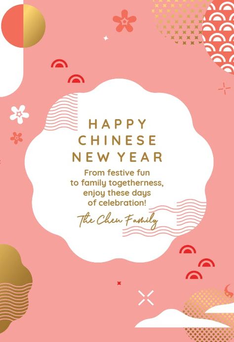 Big Celebration - Chinese New Year Card #greetingcards #printable #diy #chinesenewyear Cny Greetings, Chinese New Year Dragon, Chinese New Year Card, Chinese New Year Greeting, Greetings Island, Happy Chinese New Year, New Year Card, Printable Diy, Lunar New Year