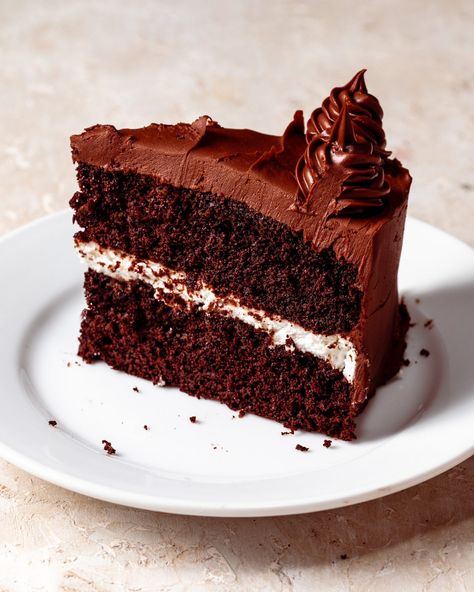 Vegan Chocolate Cake (& OMG that frosting!) - School Night Vegan Castella Cake Recipe, Vegetarian Chocolate Cake, Vegan Chocolate Cake Recipe, Chocolate Cream Cheese Frosting, Vegan Whipped Cream, Vegan Chocolate Cake, Vegan Cake Recipes, Whipped Cream Frosting, Chocolate Cream Cheese