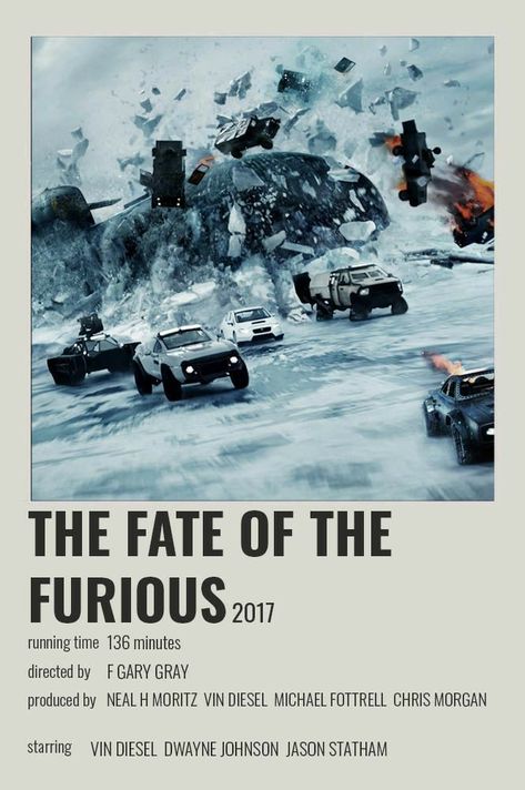 dl.8 The Fate Of The Furious, Movie Fast And Furious, Fast And Furious Cast, Indie Movie Posters, Fate Of The Furious, Fast And Furious Actors, Furious Movie, Movie Wall, Iconic Movie Posters