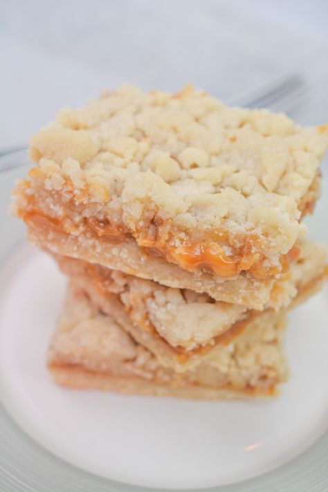 Salted Caramel Butter Bars, Caramel Butter Bars, Cheese Pound Cake Recipe, Caramel Butter, Cream Cheese Pound Cake Recipe, From Scratch Recipes, Cookie Contest, Cheese Pound Cake, Crumb Bars