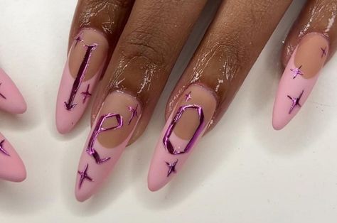 Summer Manicure Designs, Leo Nails, Glitter French Nails, Gel X Nail, Kylie Nails, Trendy Nail Polish, Tie Dye Nails, Broken Nails, Nail Art Techniques