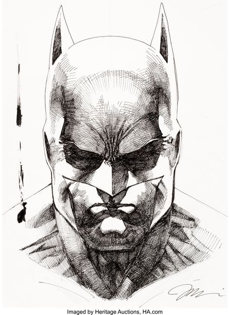 Batman Sign, Batman Face, Jim Lee Batman, Batman Illustration, Jim Lee Art, Batman Dc Comics, Batman Toys, Black And White Comics, Batman Dc