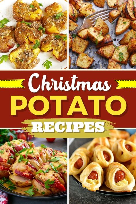 Christmas Appetizers Potato, Best Christmas Potatoes, Christmas Brunch Potatoes, Potato Christmas Recipes, Christmas Potato Salad, Christmas Potatoes Recipes, Christmas Potato Side Dishes, Holiday Potatoes Recipes, Christmas Potato Recipes