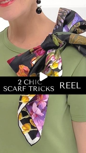 How To Wear Twilly Scarf, Scarves How To Wear, How To Style A Scarf, Short Scarf Tying, Scarves Outfits, Diy Scarves, Special Earrings, Ways To Tie Scarves, Diy Fashion Scarf