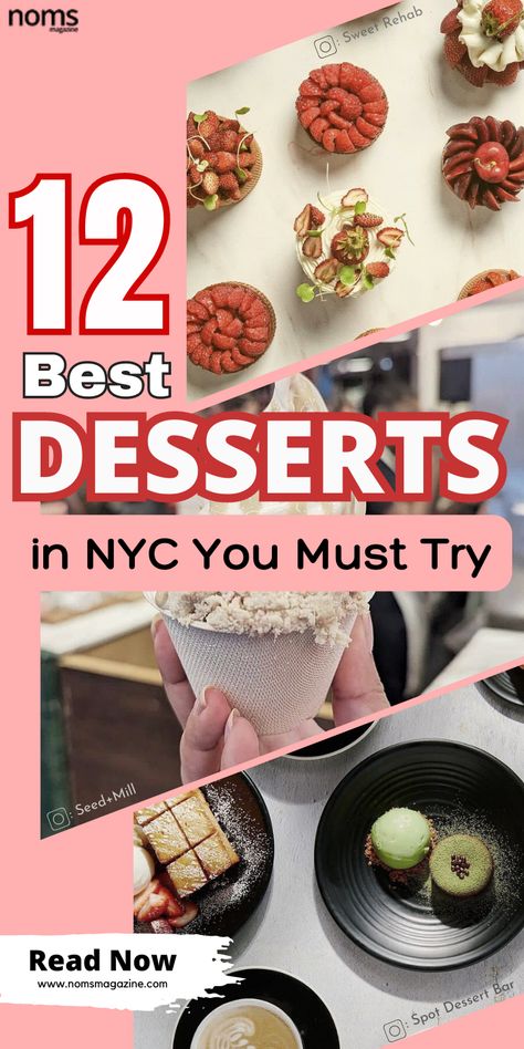 NYC is a paradise of sweet flavors, from classic favorites to cutting-edge creations. If you're searching for the best desserts in NYC, look no further! We've curated a list of the top 12 dessert havens in the city, where you can savor heavenly treats crafted with premium ingredients and artful precision. Spot Dessert Bar, New York Desserts, Foodie Desserts, Dessert Restaurants, The Best Desserts, Street Coffee, Food Hub, Food Spot, Best Desserts