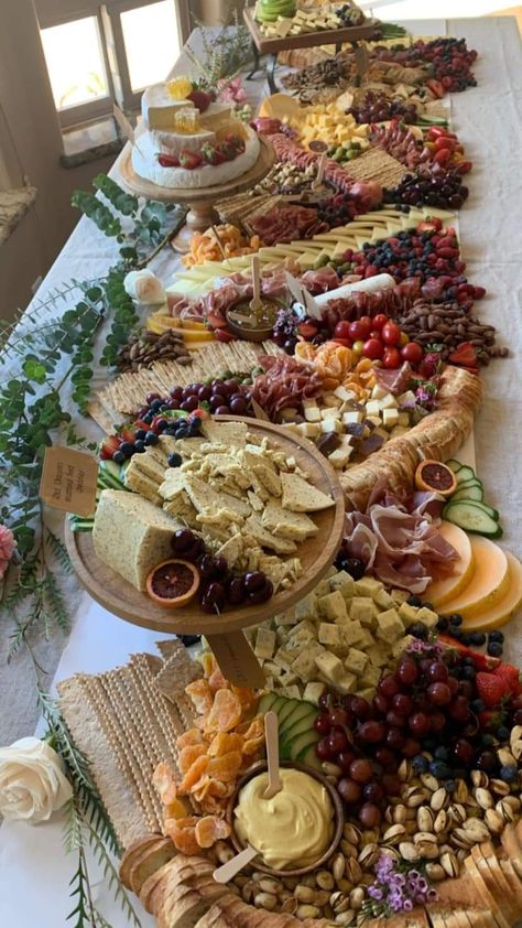 Charcuterie Board Large, Large Grazing Table, Italian Buffet Ideas, Charcuterie Board For 100 People Wedding, Large Wedding Charcuterie Table, Giant Charcuterie Board Wedding, Italian Catering, Epic Grazing Table, Italian Buffet