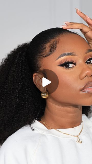 Chev B. on Instagram: "Imagine being able to create the quickest and cutest hairstyles by just using a half wig 😍 This unit is from @betterlength 100% human hair in 3c/4a curl pattern ❤️  Full video posted on my channel! Link in my bio." Quickest Hairstyles, Chev B, Cutest Hairstyles, Half Wig, Curl Pattern, Half Wigs, Quick Hairstyles, 100 Human Hair, Cute Hairstyles