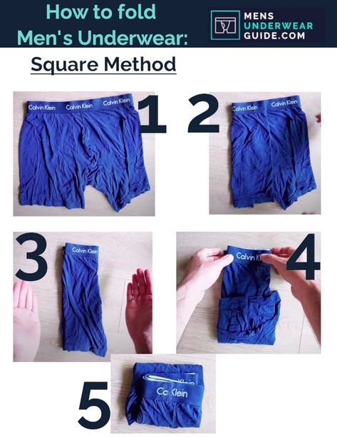 Folding Mens Boxer Briefs, How To Fold Boxers, Sock Organization, My Calvins, How To Fold, Folding Clothes, Men's Briefs, Clothing Hacks, Clothes Organization