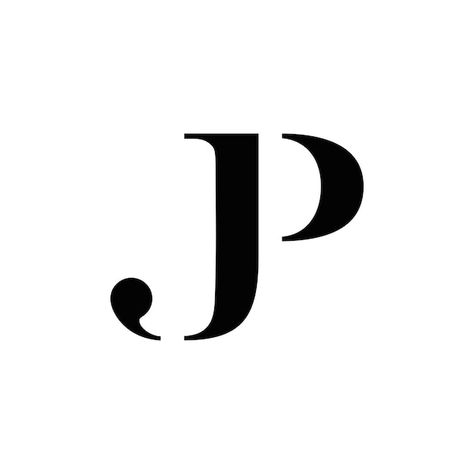 Abstract jp initials, vector logo design... | Premium Vector #Freepik #vector #letter-logo #logo-illustration #art-logo #unique-logo Jp Logo Design Letter, Letter J Tattoo, Jp Logo, Boxing Logo, Logo Design Monogram, J Logo, J Tattoo, Gellert Grindelwald, Logo Unique