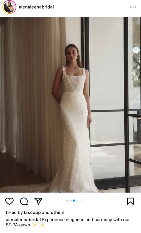 Square Neckline Wedding Dress, Shimmer Fabric, Beaded Lace Fabric, The Modern Bride, Wedding Dresses Beaded, Bridal Inspo, Luxury Bridal, Modern Square, Sea Breeze