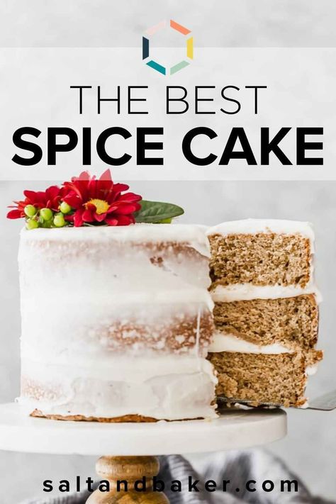 Homemade Spice Cake, Apple Spice Cake, Spice Cake Recipes, Apple Spice, Homemade Spices, Homemade Apple, Spice Cake, Frosting Recipes, Cheese Frosting