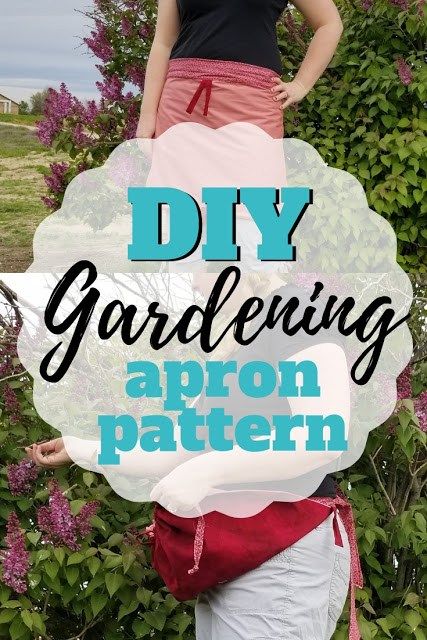 Free sewing pattern: Convertible gardening apron Diy Apron Pattern, Half Apron Patterns, Harvest Apron, Gathering Apron, Apron Pattern Free, Apron Sewing, Diy Apron, Apron Pattern, Sew Simple