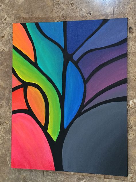 abstract tree painting Easy Abstract Art, Abstract Tree Painting, Oil Pastel Art, Soyut Sanat Tabloları, Easy Canvas Painting, Canvas Painting Diy, Abstract Tree, Abstract Drawings, Beginner Painting