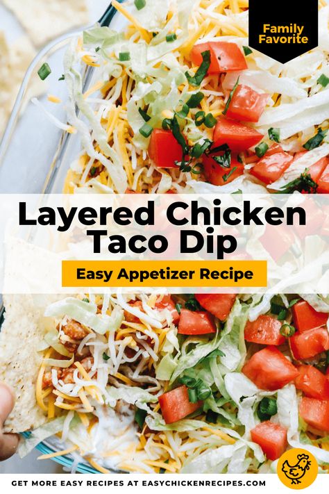 Chicken Taco Dip With Cream Cheese, Chicken Taco Dip Recipe, Chicken Taco Dip, Taco Dip Easy, Bbq Chicken Dip, Taco Dip Recipe, Chicken Taco Seasoning, Layer Chicken, Guacamole Salsa