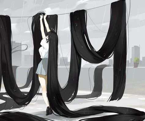 Long Hair Anime Hairstyles, Long Hair Cartoon, Long Messy Hair, Sunkissed Hair Brunette, Long Hair Drawing, Anime Haircut, Hair Cartoon, Anime Long Hair, Hair Projects