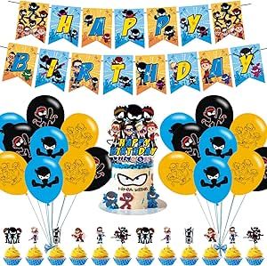 Ninja Kidz Tv Birthday Party Ideas, Ninja Kids Birthday Party Ideas, Ninja Kidz Tv, Ninja Kidz, 1 Happy Birthday, Banner Garland, Beauty Products Gifts, Happy Birthday Banner, Decorations Party