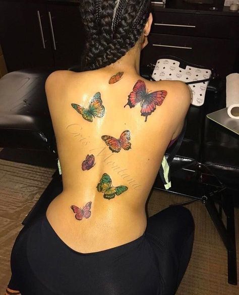 JUST READ THE BOOK HOE!!!!😜 #random Random #amreading #books #wattpad Tattoo Papillon, Design Tatuaje, Cute Tattoos With Meaning, Tato Minimal, Butterfly Back Tattoo, Bauch Tattoos, Snakebites, Black Girls With Tattoos, Spine Tattoos For Women