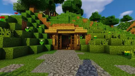 Minecraft Survival Mineshaft - Imgur Entrance Minecraft, Minecraft Cave, Mine Entrance, Minecraft Mine, Construction Minecraft, Minecraft Building Guide, Cave Entrance, Minecraft Structures, Bangunan Minecraft