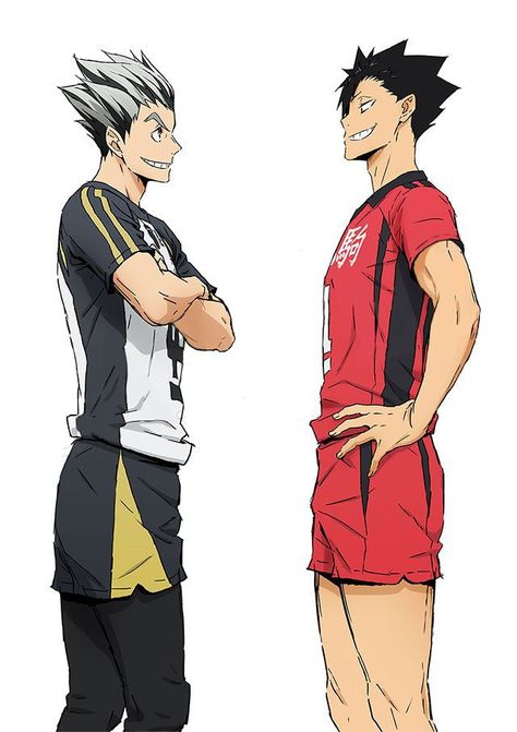 Bokuto and Kuroo Kuroo Bokuto, Haikyuu Bokuto, Kuroo Haikyuu, Bokuto Koutarou, Kuroo Tetsurou, Haikyuu Funny, Haikyuu Ships, Haikyuu Manga, Haikyuu Characters