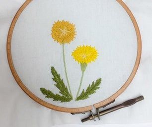 Embroidery Projects - Instructables What To Embroider, Dandelion Embroidery, Realistic Embroidery, Sue Spargo, Different Types Of Flowers, Flower Outline, String Art Patterns, Dandelion Flower, Dandelion Recipes