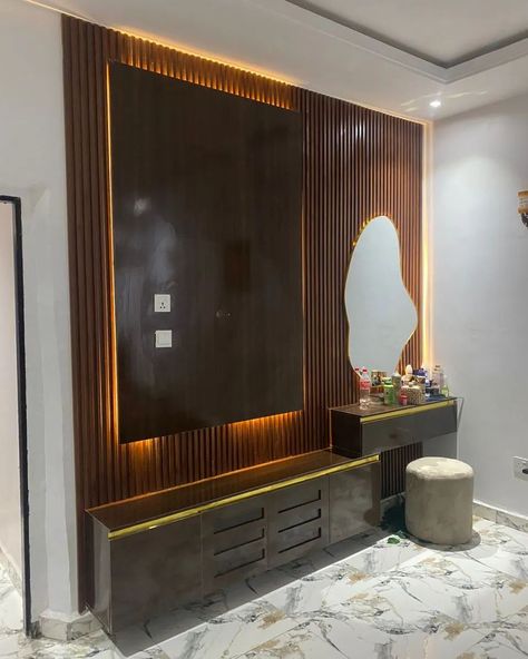 Bedroom Interior design made easy, by merging your tv console design and mirror console together, you will get a seamless finish for your bedroom design. Always choose quality and confort😍 Kindly send us a Dm/click on the free consultation to chat with us directly. #interiorbytiana #interiorinabuja #interiordesign #abujafurniture #tvunit #tvconsoledesignideas #tvconsoledesign #tvconsoledesignideas #abujatvconsoles #abujatvconsoles #abujahomes #abujahomefurnishing Tv Console Design, Console Design, Mirror Console, Bedroom Interior Design, Tv Console, Free Consultation, Interior Design Bedroom, Bedroom Interior, Bedroom Design