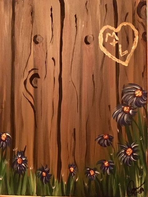 woods painting easy - Google Search Fence Acrylic Painting, Easy Paint Night, Acrylic Painting Easy, Woods Painting, Weekend Woodworking Projects, Paint And Drink, Summer Boredom, Barn Animals, Frederick Maryland