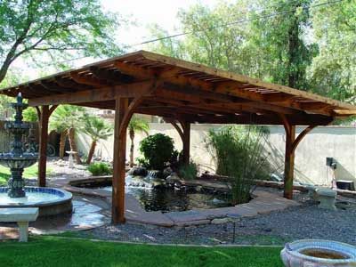 Garden Archways, Shade Structure Design, Backyard Fountain, Raised Pond, Garden Roof, Pond Covers, Desert Gardens, Plant Cages, Backyard Ponds